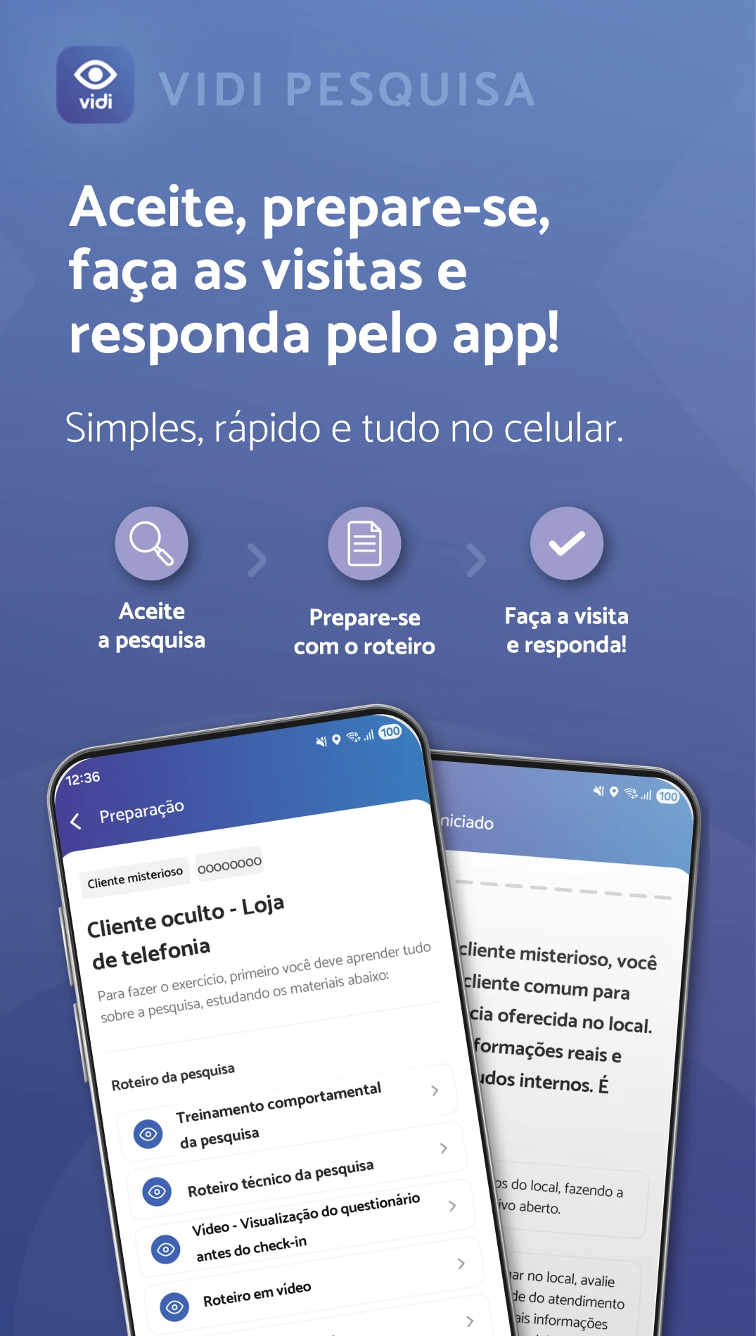 VIDI Pesquisa screenshot